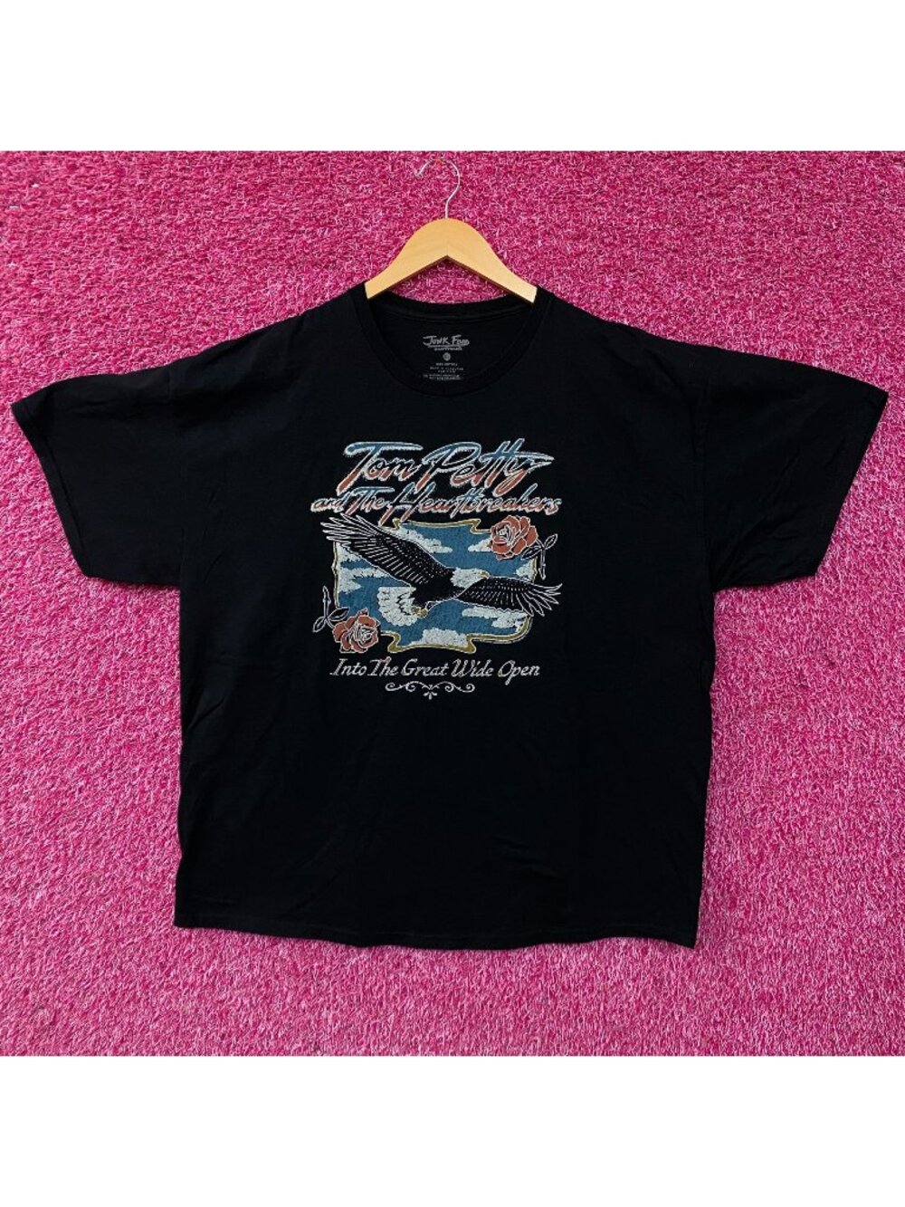 Junk Food Tom Petty Into The Great Wide Open Rock Band Tee XL